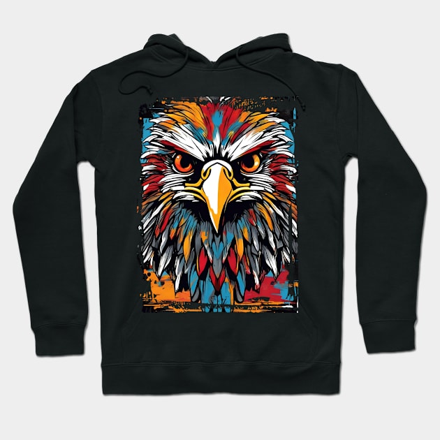 Eagle colorful Hoodie by NekerArt